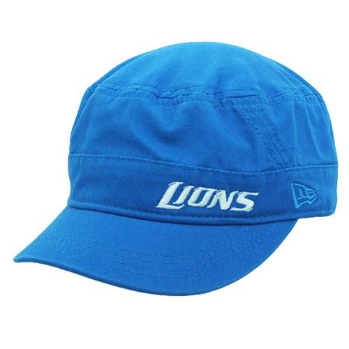 Detroit Lions New Era Women's Team Military Adjustable Hat - Blue