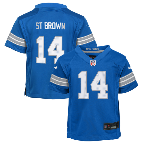 Amon-Ra St Brown Detroit Lions Toddler Game Jersey - Blue