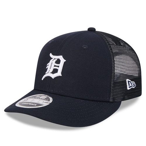 Detroit Tigers New Era Low Profile Trucker 9FIFTY Snapback Hat - Navy