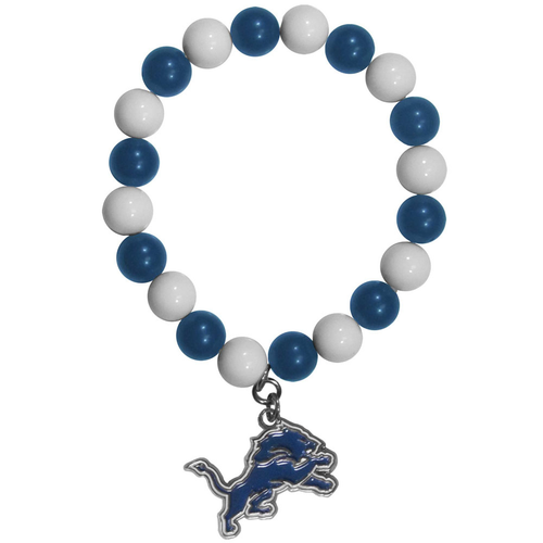 Detroit Lions Siskiyou Fan Bead Bracelet