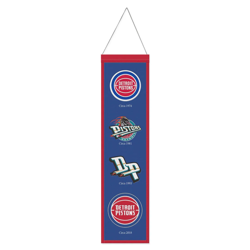Detroit Pistons WinCraft 8" x 32" Evolution Banner