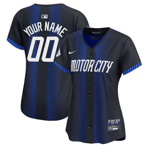 Detroit Tigers Nike Women's City Connect Custom Limited Jersey - Navy