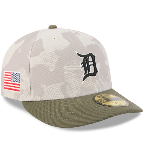 New Era Detroit Tigers 2025 Armed Forces 59FIFTY Fitted Hat - Stone