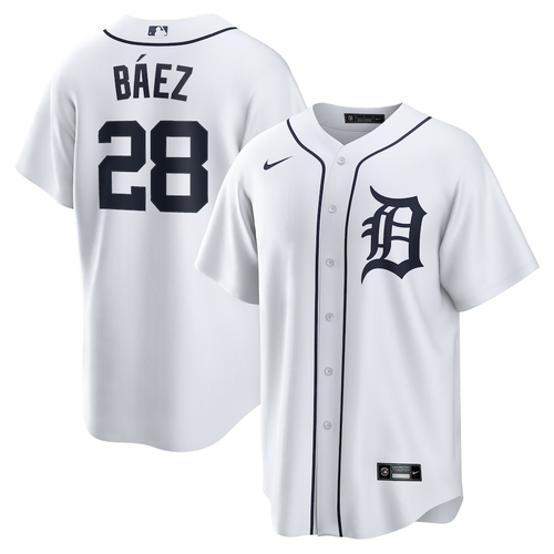 Javier Báez Detroit Tigers Nike Home Player Replica Jersey - White