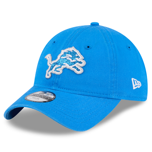 Detroit Lions New Era Kids Glitter 9TWENTY Adjustable Hat - Blue