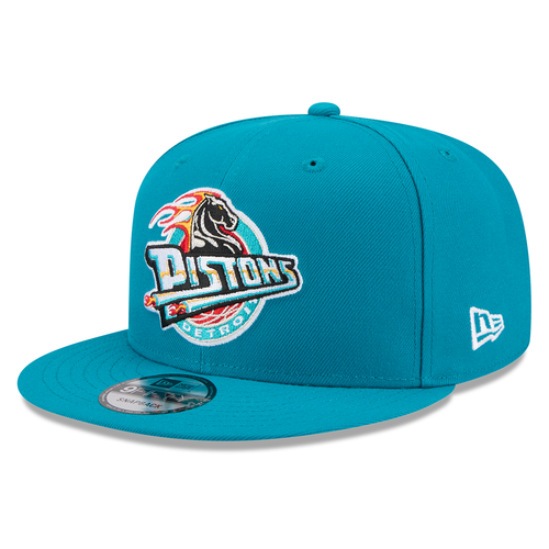 Detroit Pistons New Era Hardwood Classics 9FIFTY Snapback Hat - Teal