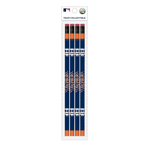 Detroit Tigers MOJO 4-Pack Wood Pencils