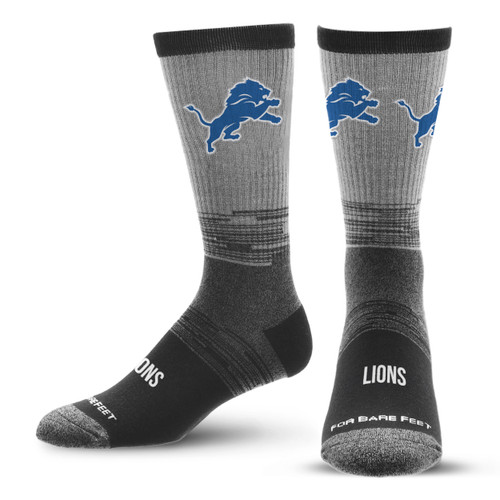 Detroit Lions For Bare Feet Team Tonal Crew Socks