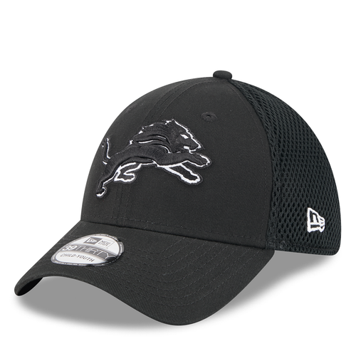 Detroit Lions New Era Kids Neo 39THIRTY Flex Hat - Black