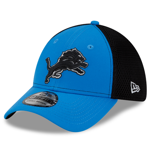 Detroit Lions New Era Snap Shot Neo 39THIRTY Flex Hat - Blue/Black
