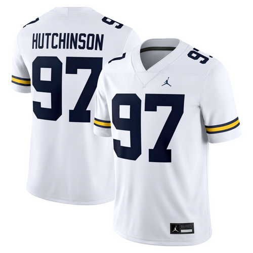 Aidan Hutchinson Michigan Wolverines Jordan Brand Alumni Game Jersey - White