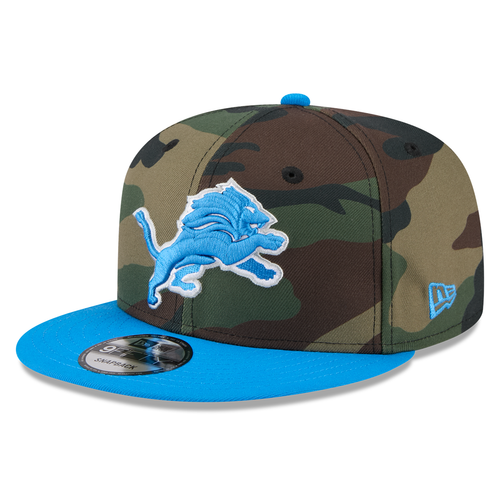 Detroit Lions New Era 2025 Salute to Service 9FIFTY Snapback Hat - Woodland Camo