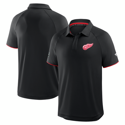 Detroit Red Wings Fanatics Authentic Pro Rink Polo - Black