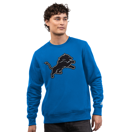 Detroit Lions Starter Heritage Pullover Sweatshirt - Blue