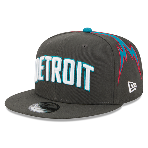 Detroit Pistons New Era 2025 City Edition 9FIFTY Snapback Hat - Charcoal