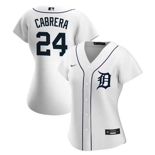 Miguel Cabrera Detroit Tigers Nike Women's Home Replica Jersey - White