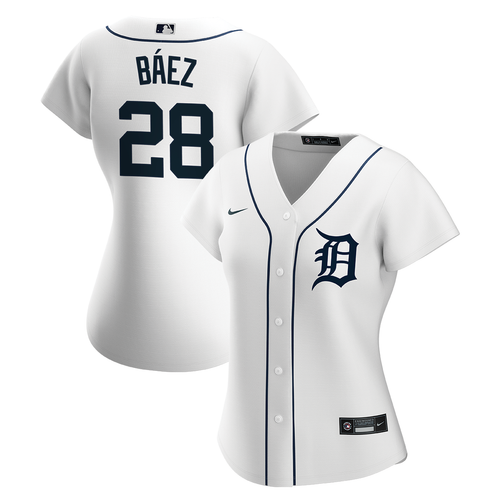 Javier Báez Detroit Tigers Nike Women's Home Replica Jersey - White