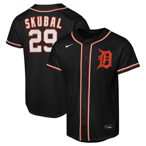 Tarik Skubal Detroit Tigers Nike Youth Carbon Baseline Jersey - Black