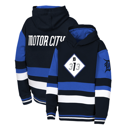 Detroit Tigers Outerstuff Youth City Connect City Field Pullover Hoodie - Navy