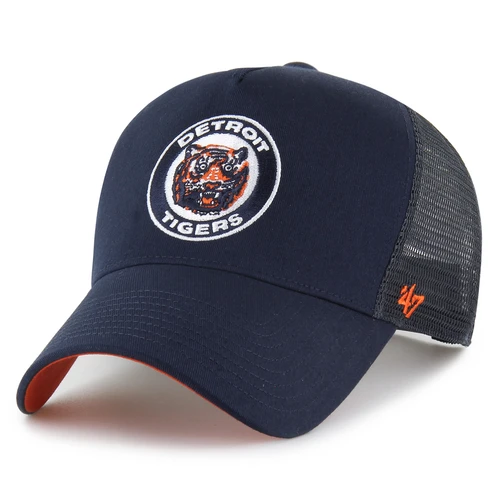 Detroit Tigers '47 Cooperstown Collection Ballpark Mesh Offside Adjustable Hat - Navy