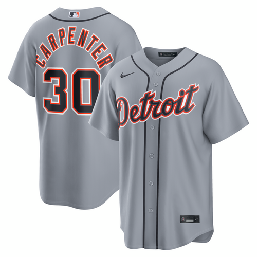 Kerry Carpenter Detroit Tigers Nike Road Replica Jersey - Gray