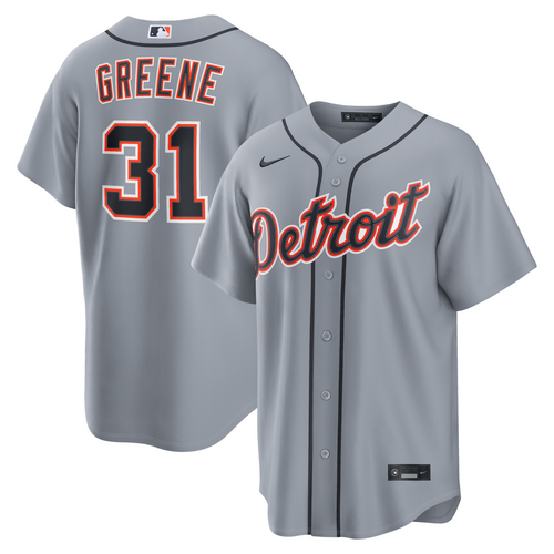 Riley Greene Detroit Tigers Nike Road Replica Jersey - Gray