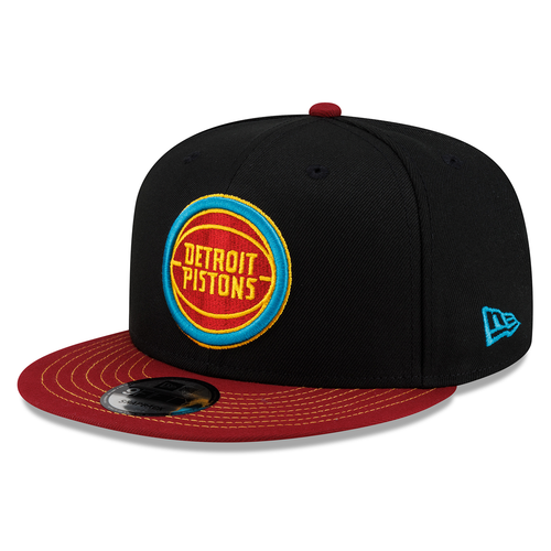 Detroit Pistons New Era Throwback 9FIFTY Snapback Hat - Black