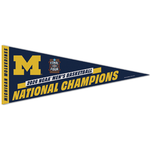 Michigan Wolverines WinCraft 2026 Final Four National Champions Premium Pennant