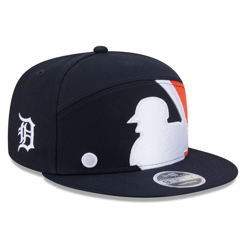 Detroit Tigers New Era MLB Batterman Split Panel 9FIFTY Snapback Hat- Navy
