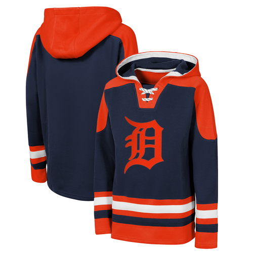 Detroit Tigers Outerstuff Youth Ageless Must Have Pullover Hoodie - Navy
