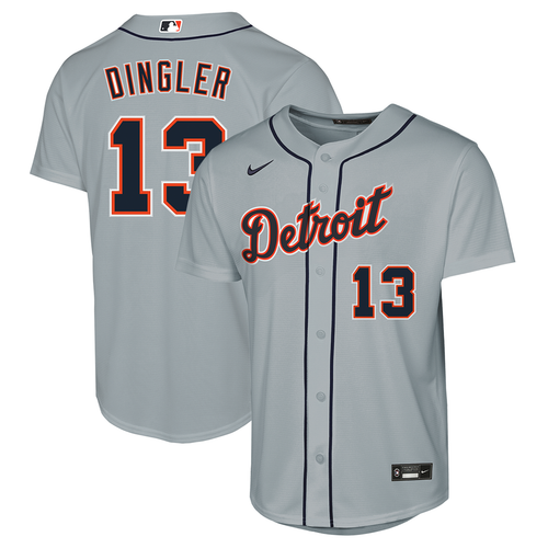 Dillon Dingler Detroit Tigers Nike Youth Road Replica Jersey - Gray