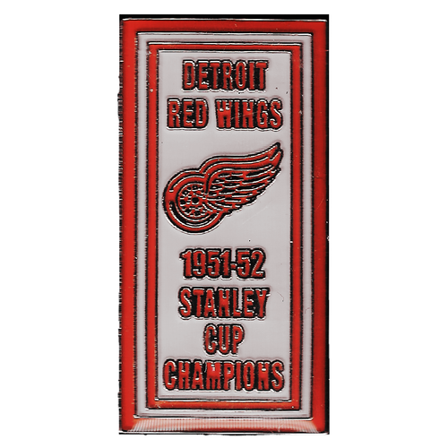Detroit Red Wings Aminco 1951-52 Stanley Cup Banner Collector Pin