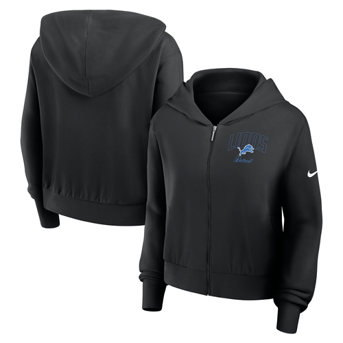 Detroit Lions Nike Women's Primetime Full-Zip Hoodie - Black