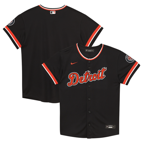 Detroit Tigers Nike Preschool Alternate Road Stadium Jersey - Navy