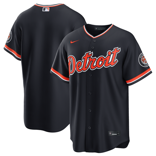 Detroit Tigers Nike Alternate Road Stadium Jersey - Navy