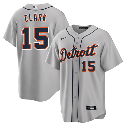 Max Clark Detroit Tigers Nike Road Replica Jersey - Gray