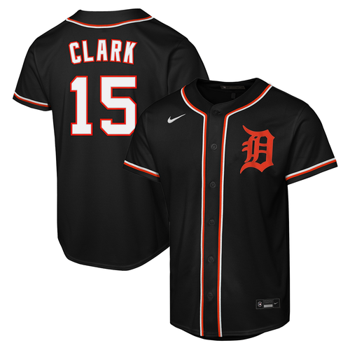 Max Clark Detroit Tigers Nike Youth Carbon Replica Jersey - Black