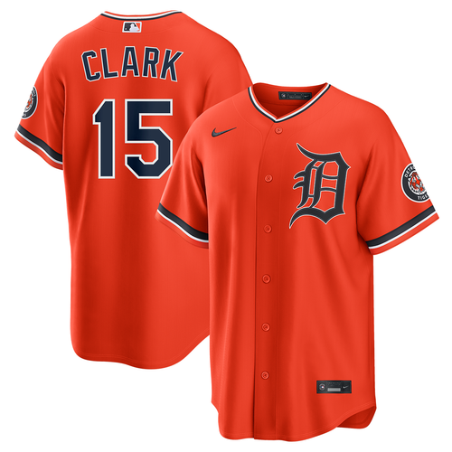 Max Clark Detroit Tigers Nike Alternate Home Stadium Jersey - Orange