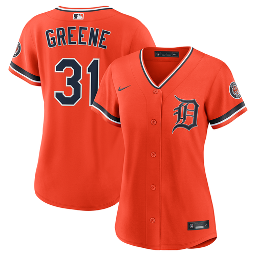 Riley Greene Detroit Tigers Nike Women's Alternate Home Stadium Jersey - Orange