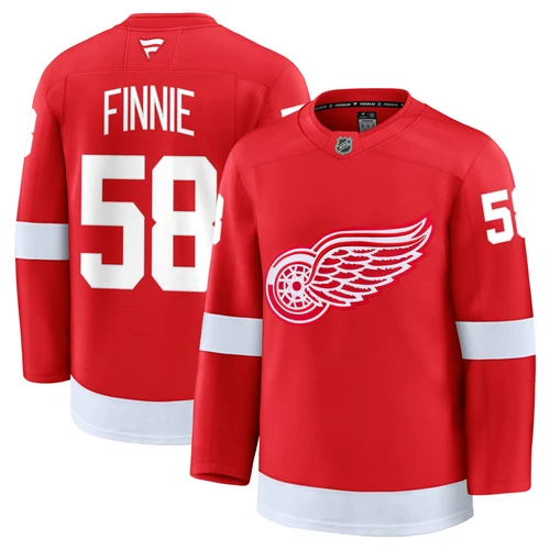 Emmitt Finnie Detroit Red Wings Fanatics Home Premium Jersey - Red