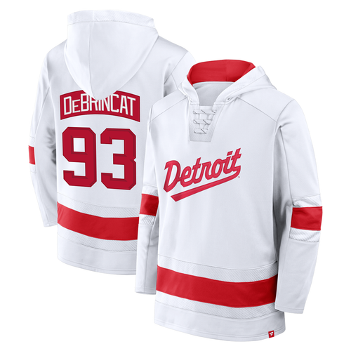 Alex DeBrincat Detroit Red Wings Fanatics 2025 NHL Stadium Series Inside Line Pullover Hoodie - White