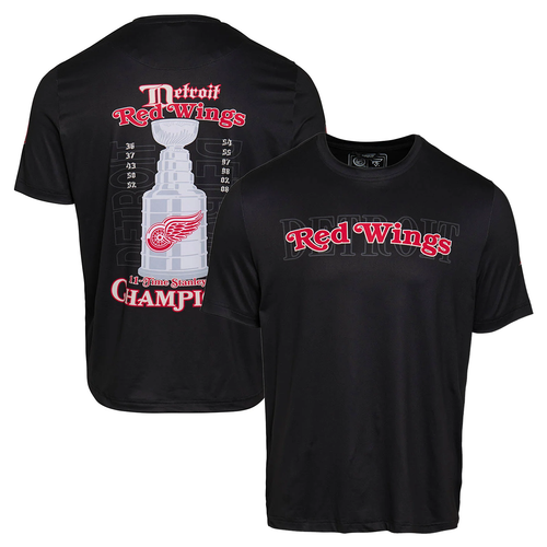Detroit Red Wings FE Apparel Stanley Cup Champions T-Shirt - Black