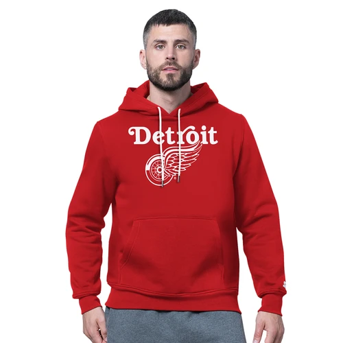 Detroit Red Wings Starter Heritage Pullover Hoodie - Red