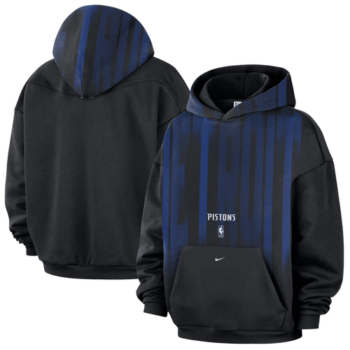 Detroit Pistons Nike 2026-27 Standard Issue Game Theater Pullover Hoodie - Black