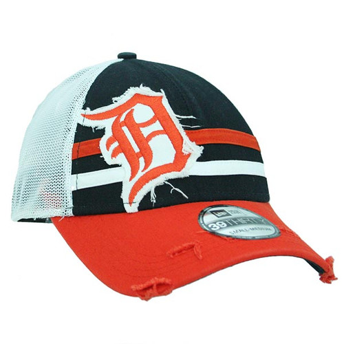 New Era Detroit Tigers Team Color 39Thirty Double Stripe Deuce Flex Hat