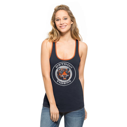 47 Brand Detroit Tigers Women's Fall Navy Long Line Tank Top Dress