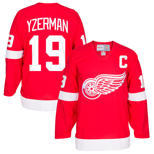 Detroit Red Wings Steve Yzerman Authentic Jersey XL Home White NHL Hockey  CCM