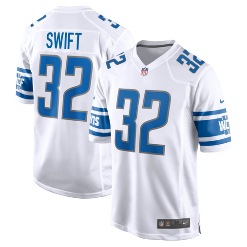 Nike Detroit Lions Youth Steel Gray Kerryon Johnson Color Rush Game Jersey