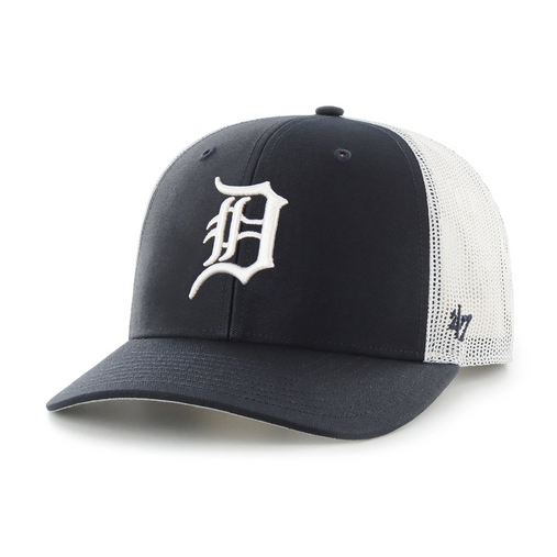 Detroit Tigers '47 Brand Gray Black Baseball Cap Adjustable Strapback Hat  MLB