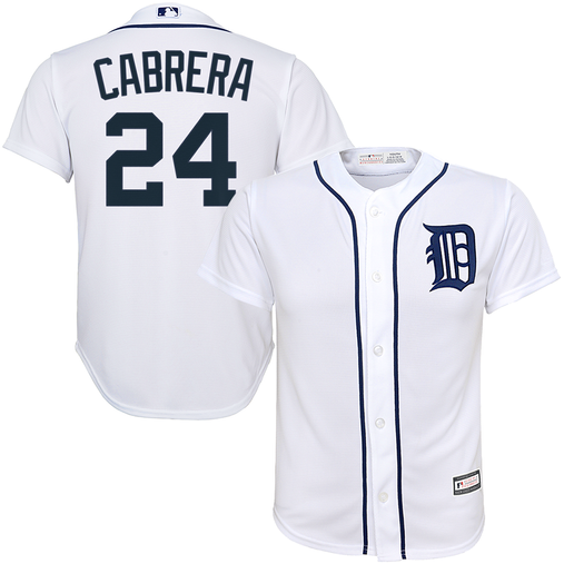 Nike Women's Detroit Tigers Miguel Cabrera #24 White Cool Base Jersey